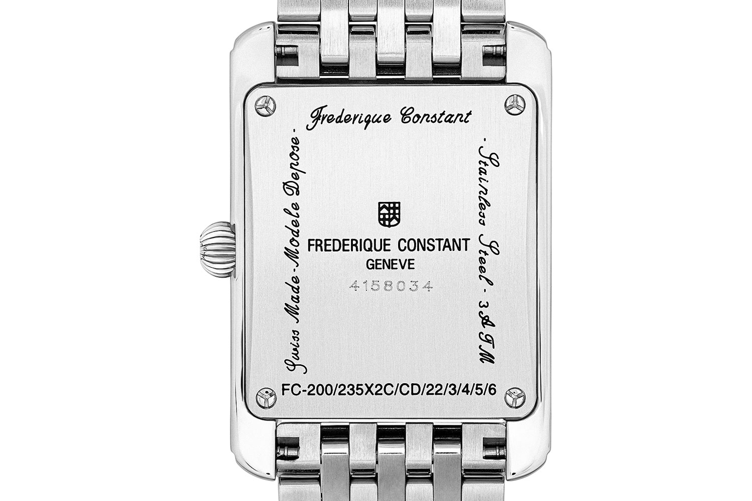 Frederique Constant Classics Carrée Felipao - Blush Edition, back