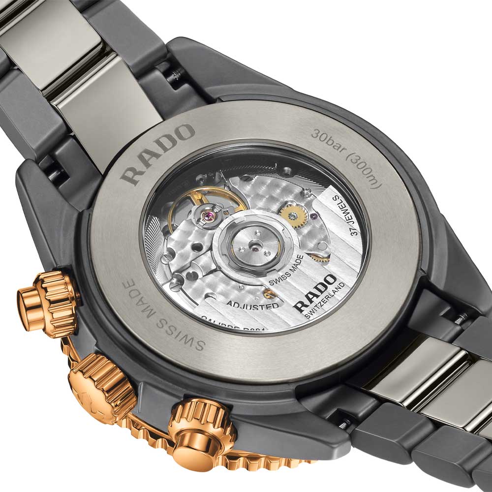 Rado: Captain Cook High-Tech Ceramic Chronograph, Back