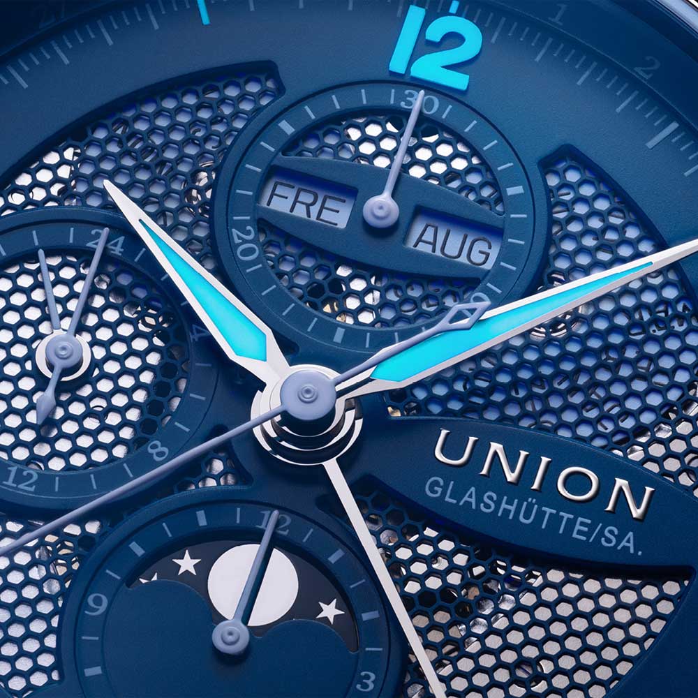 Belisar by Union Glashütte, close-up of the dial