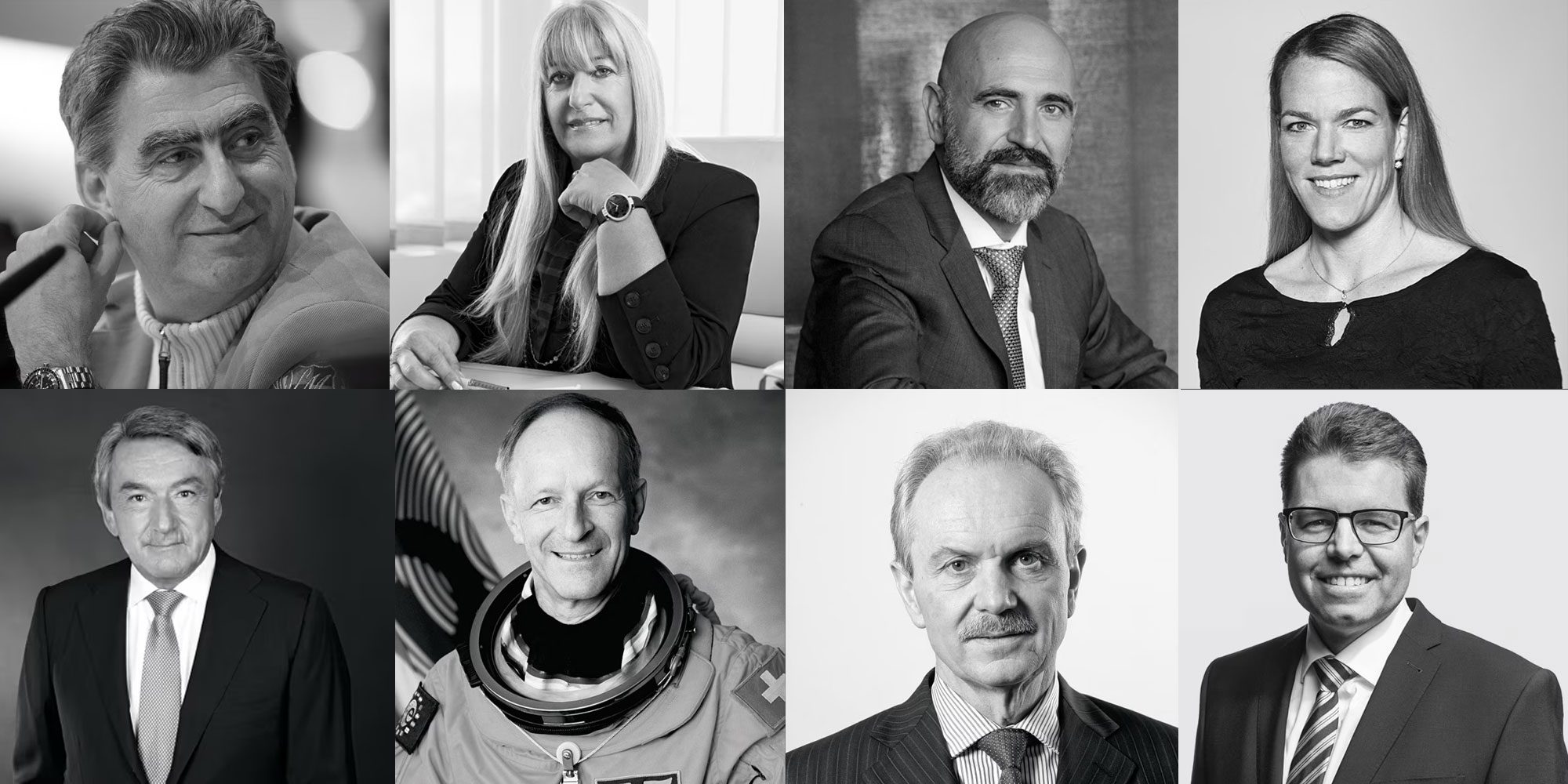 Verwaltungsrat der Swatch Group: Nick Hayek, Nayla Hayek, Marc Hayek, Daniela Aeschlimann, Ernst Tanner, Claude Nicollier, Jean-Pierre Roth, Andreas Rickenbacher