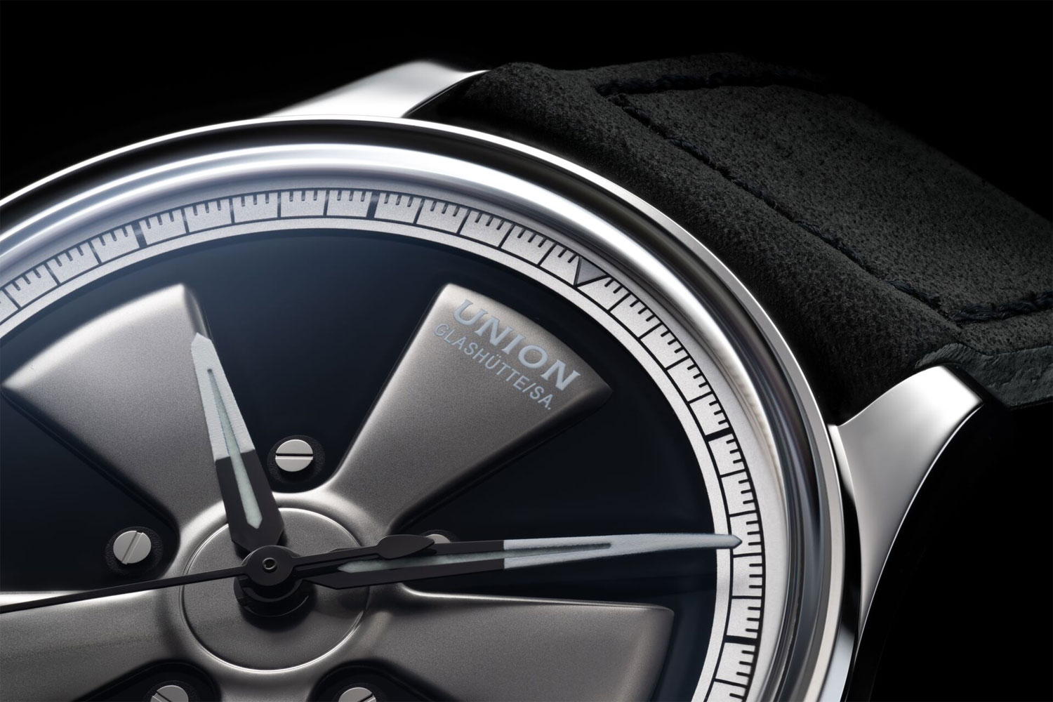 Noramis Date Limited Edition Petro Surf 2026 by Union Glashütte, dial detail