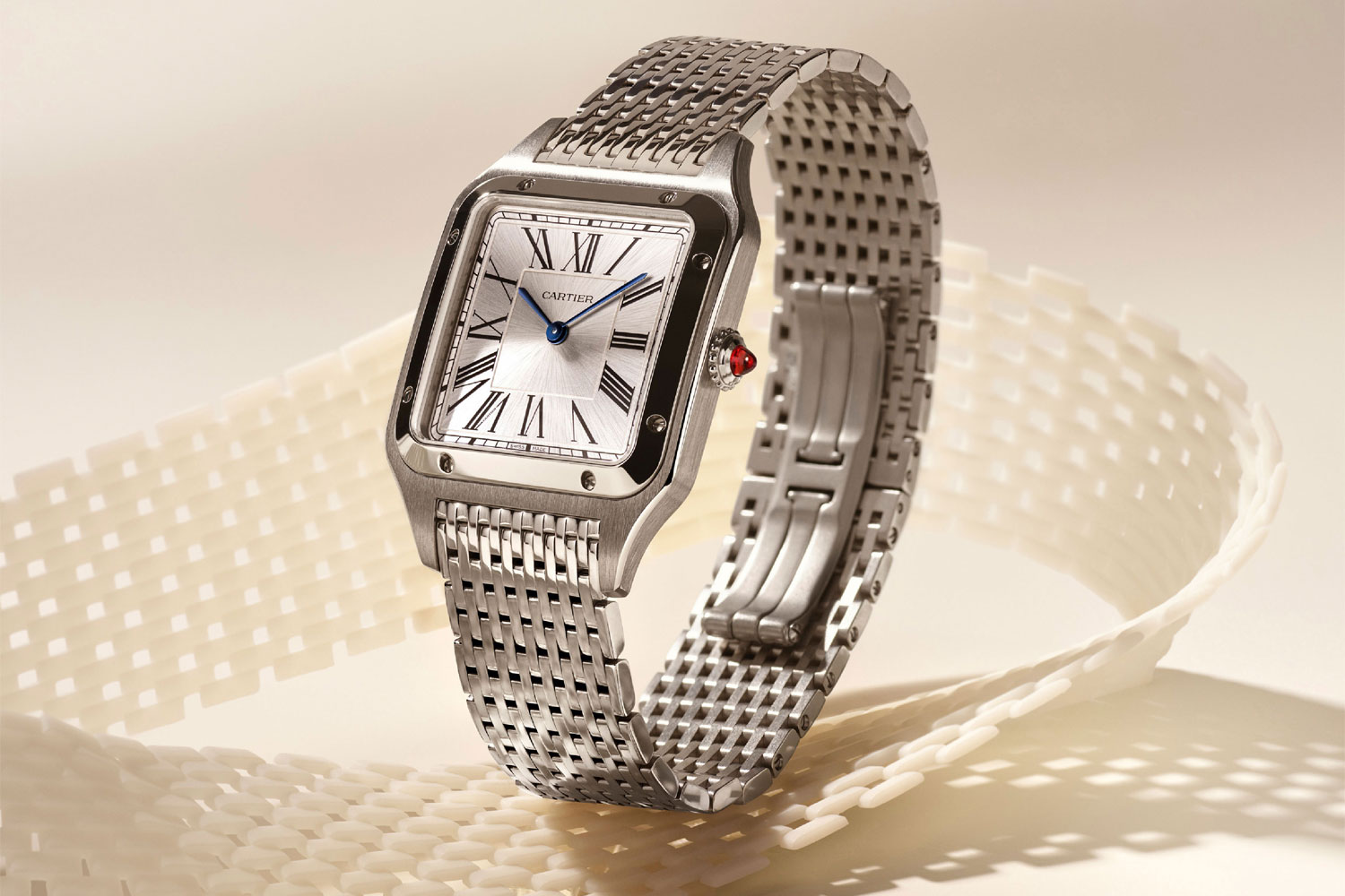 Cartier Santos-Dumont aus Platin