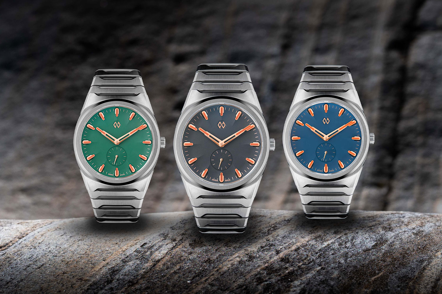 3 Modelle des Aria-Chronometers von Formex