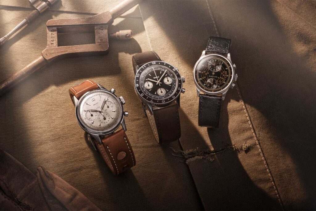 Vintage models of the Gallet Multichron