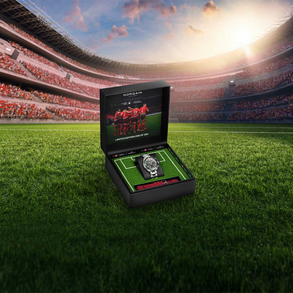 Adventure Chrono Swiss Football National Team Limited Edition by Norqain in a collector's box