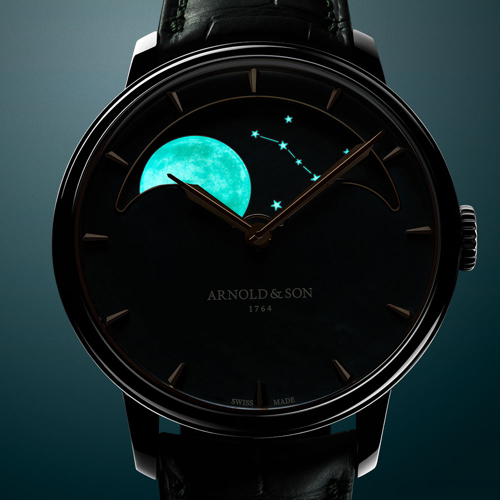 Arnold & Son: Perpetual Moon Colours of the Moon, leuchtend