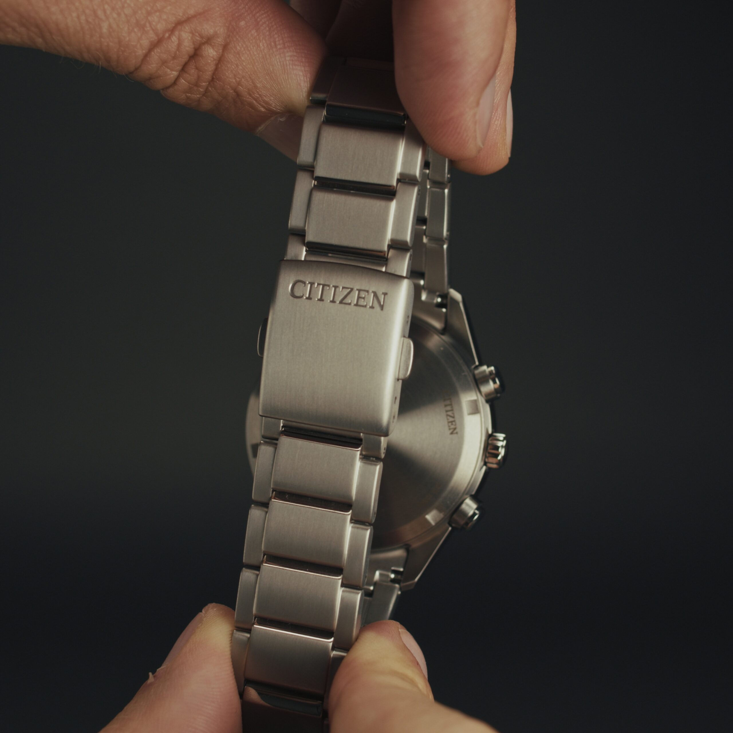 Sicherheitsfaltschließe des Citizen Super Titanium™ Chronograph CA4750-51X