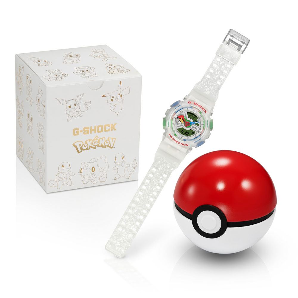 G-Shock x Pokemon: Verpackung und Uhr GA-110PKM