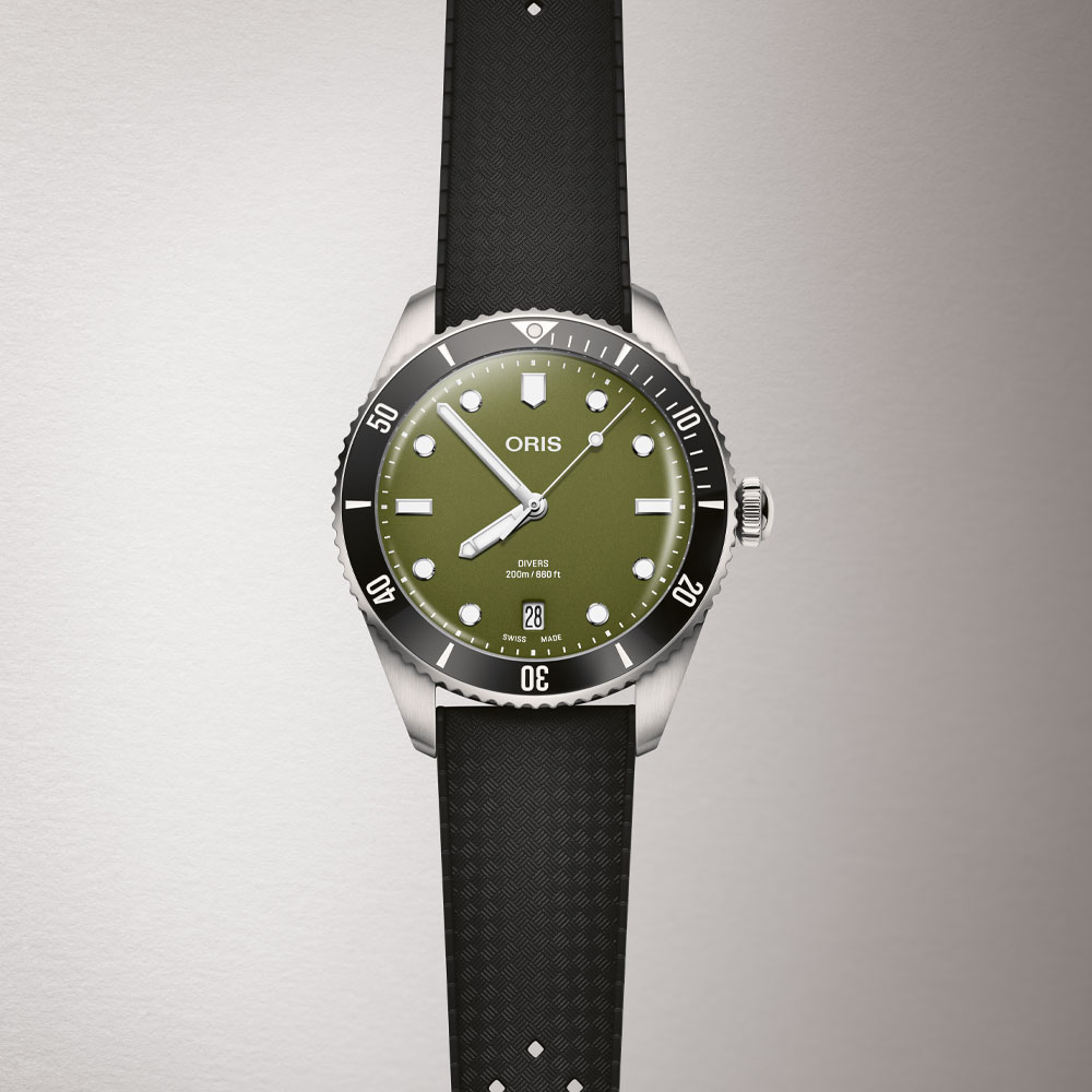 Oris Divers Date mit Kautschukband