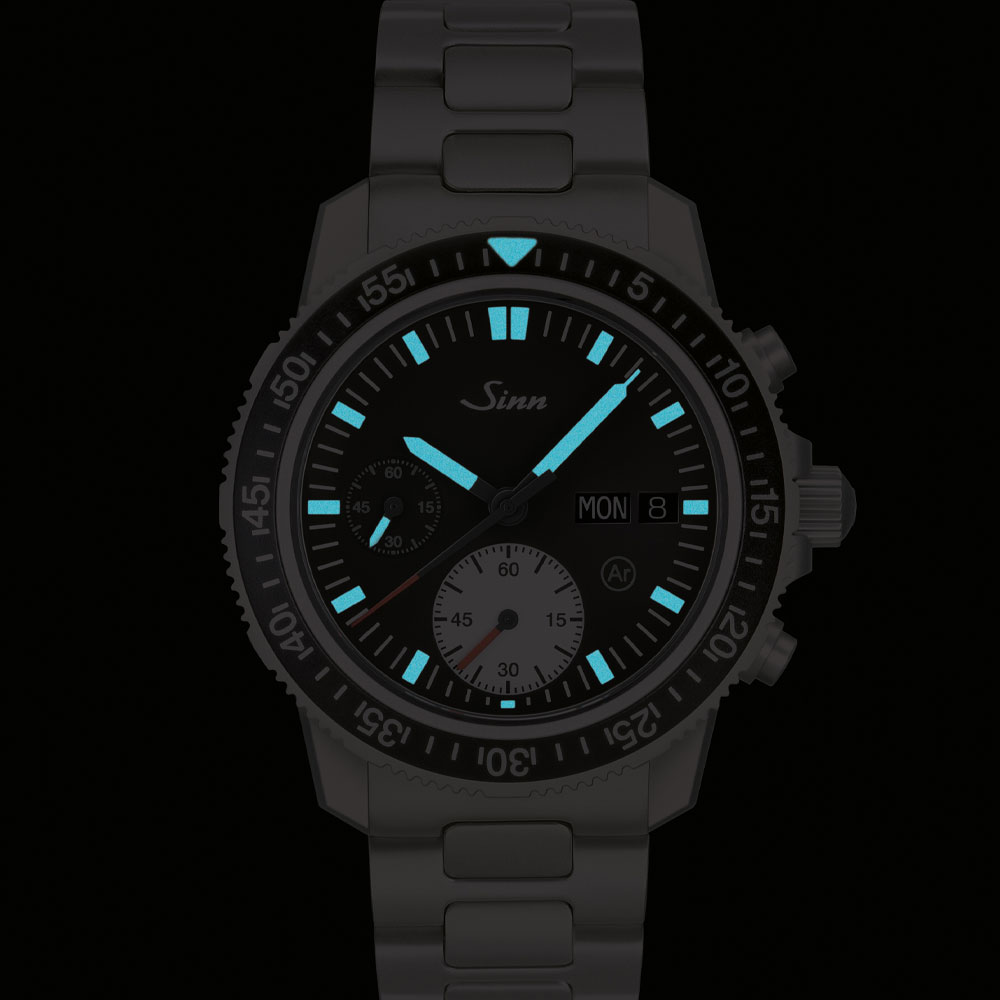 Sinn 613 ST Taucherchronograph nachleuchtend