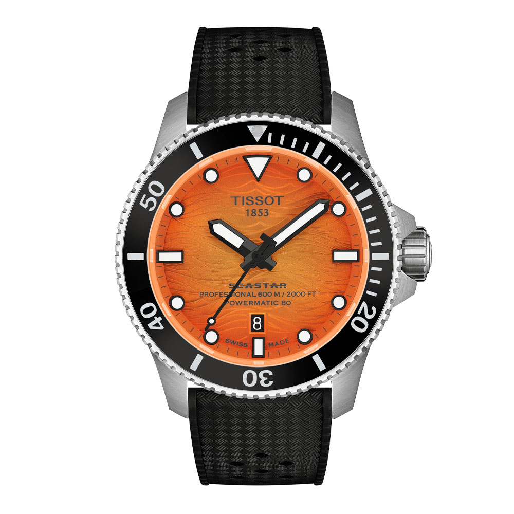 Tissot Seastar 2000 Professional mit orangefarbenem Zifferblatt