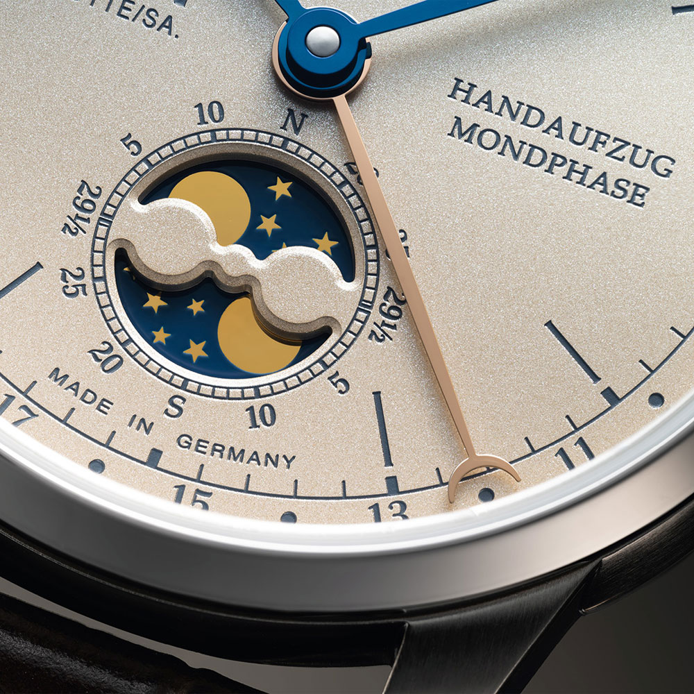 Union Glashütte: 1893 Johannes Dürrstein Edition Doppelmondphase