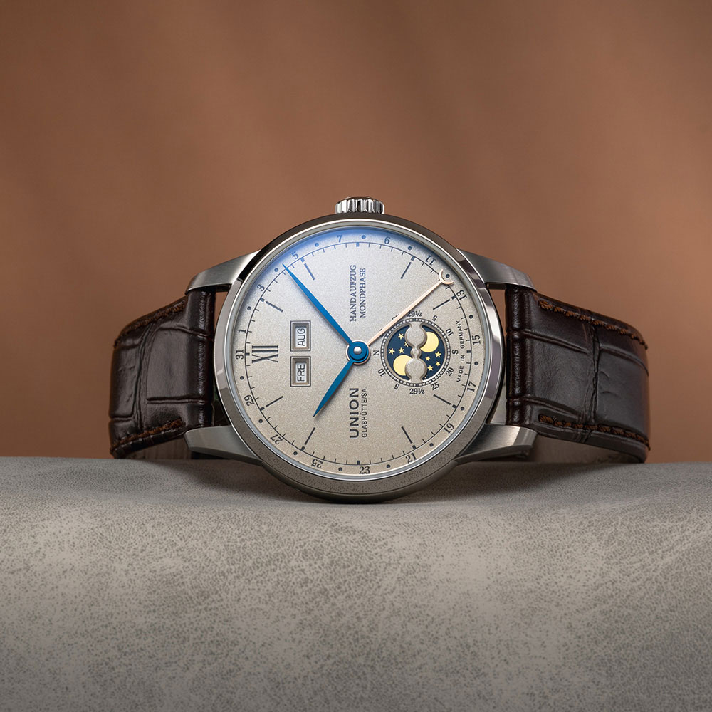 Union Glashütte: 1893 Johannes Dürrstein Edition Doppelmondphase