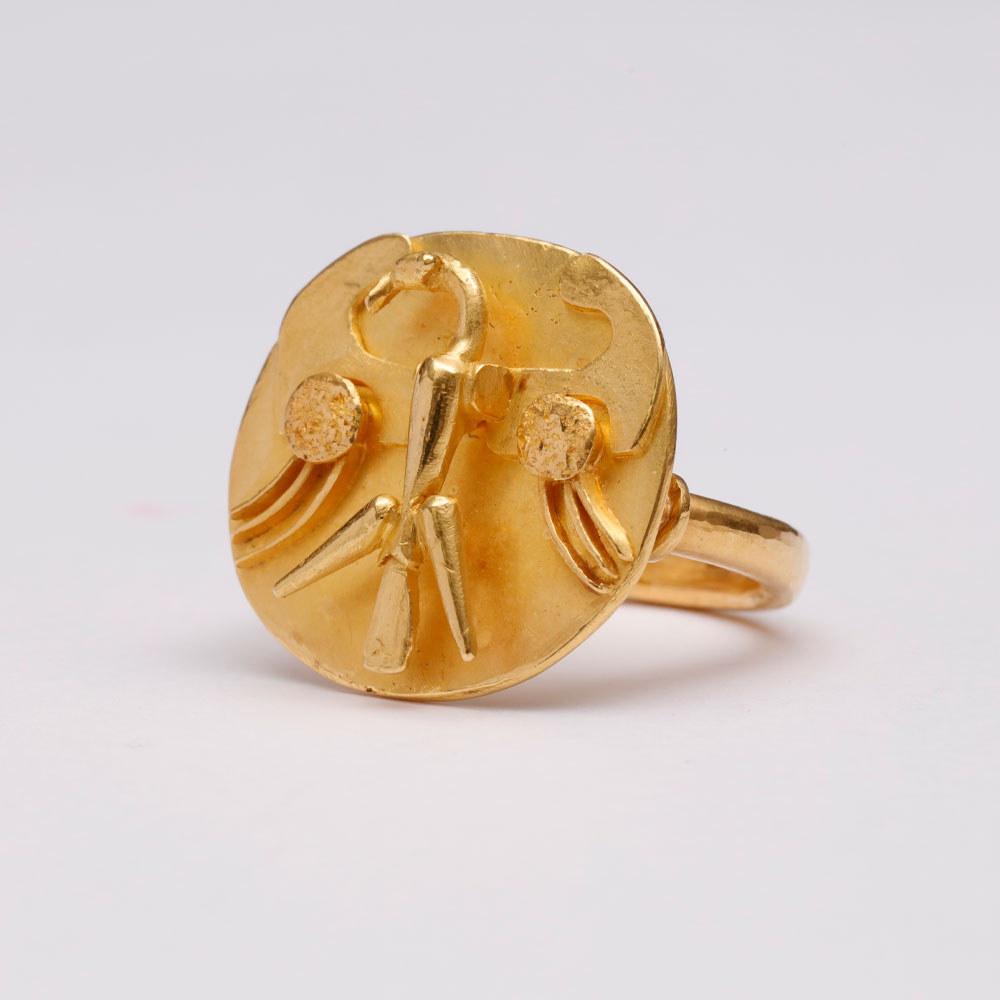 Hermann Jünger: Ehrenring für Friedrich Becker, 1972, Gold. Foto: Uwe Dettmar