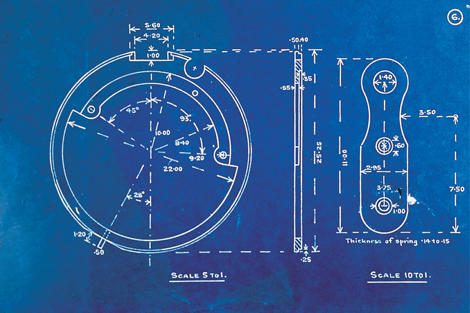 Zeichnung des Automatikwerks von John Harwood