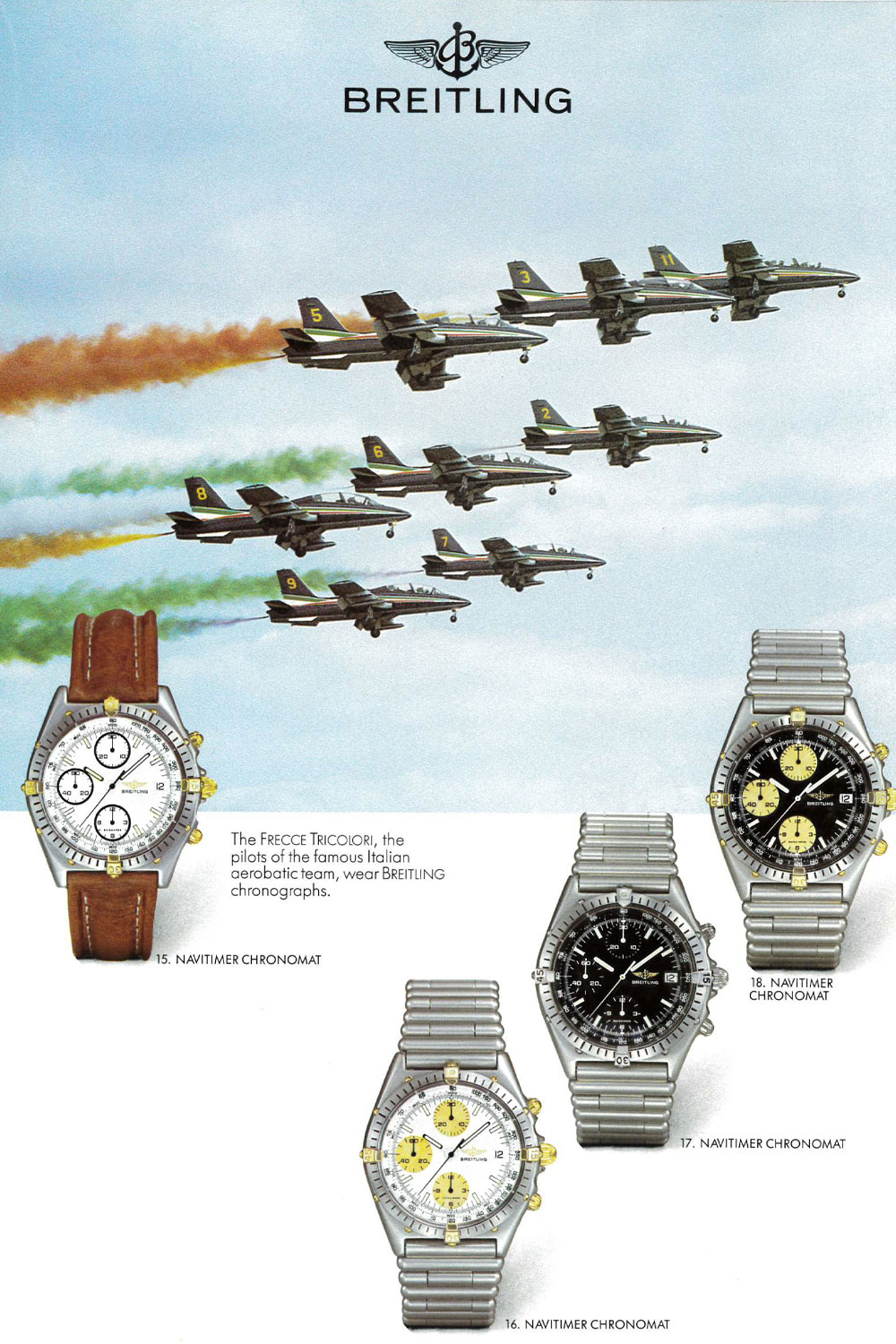 Historische Werbung von Breitling