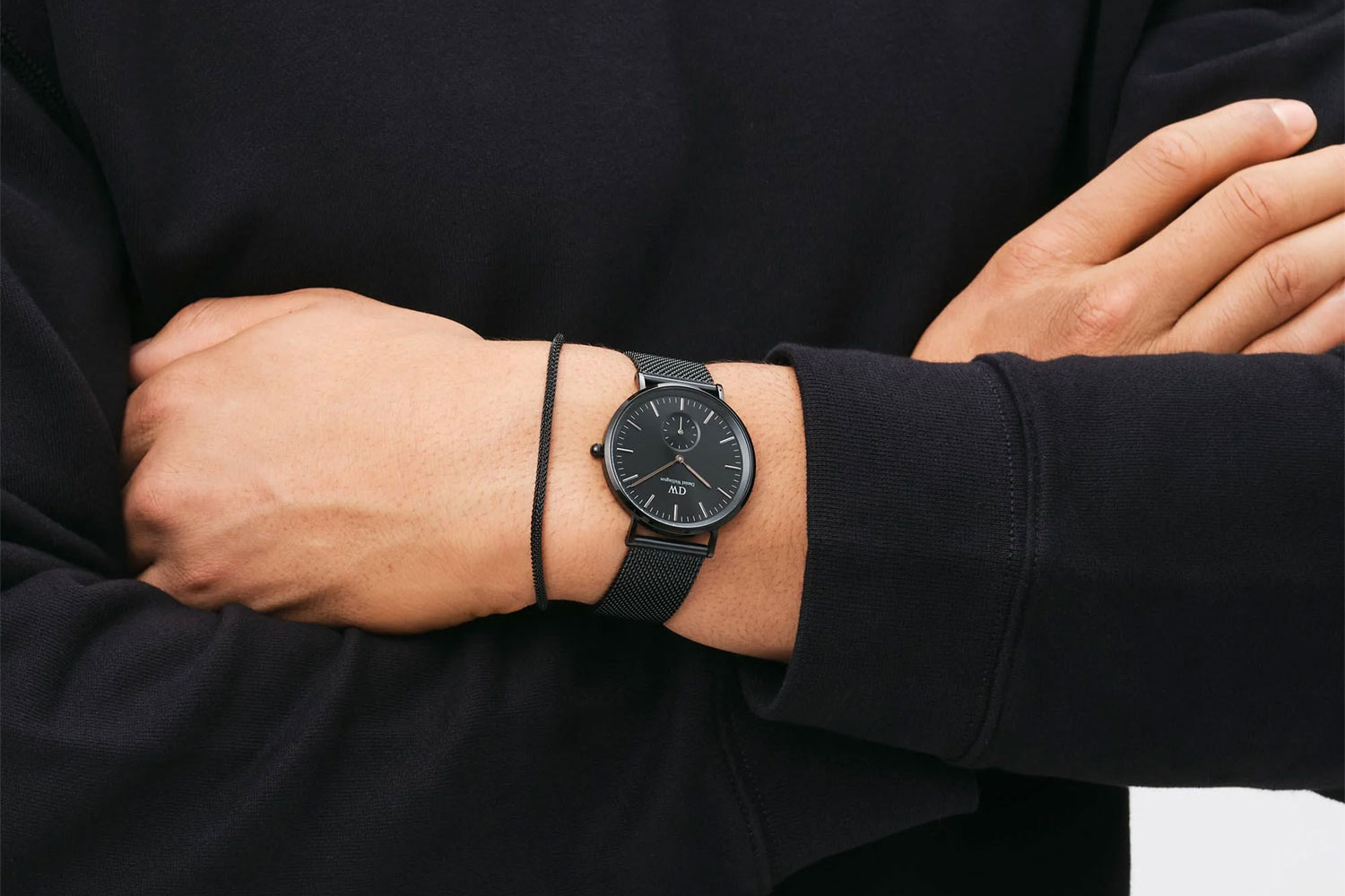 Daniel Wellington watch on the wrist