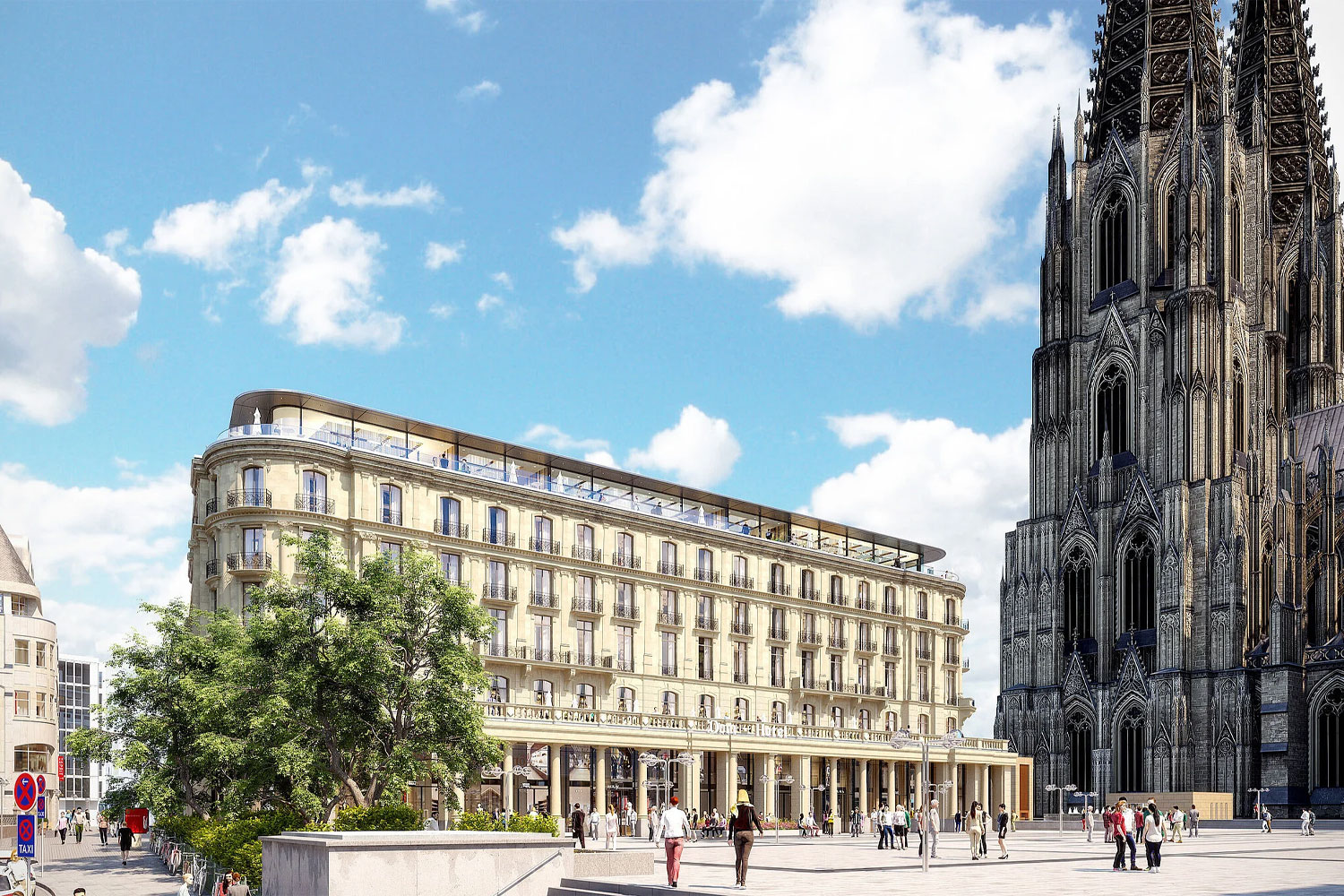 Dom Hotel in Köln, neben dem Kölner Dom