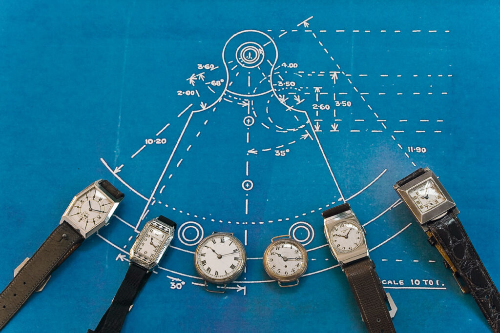 Zeichnung des Automatikwerks von John Harwood
