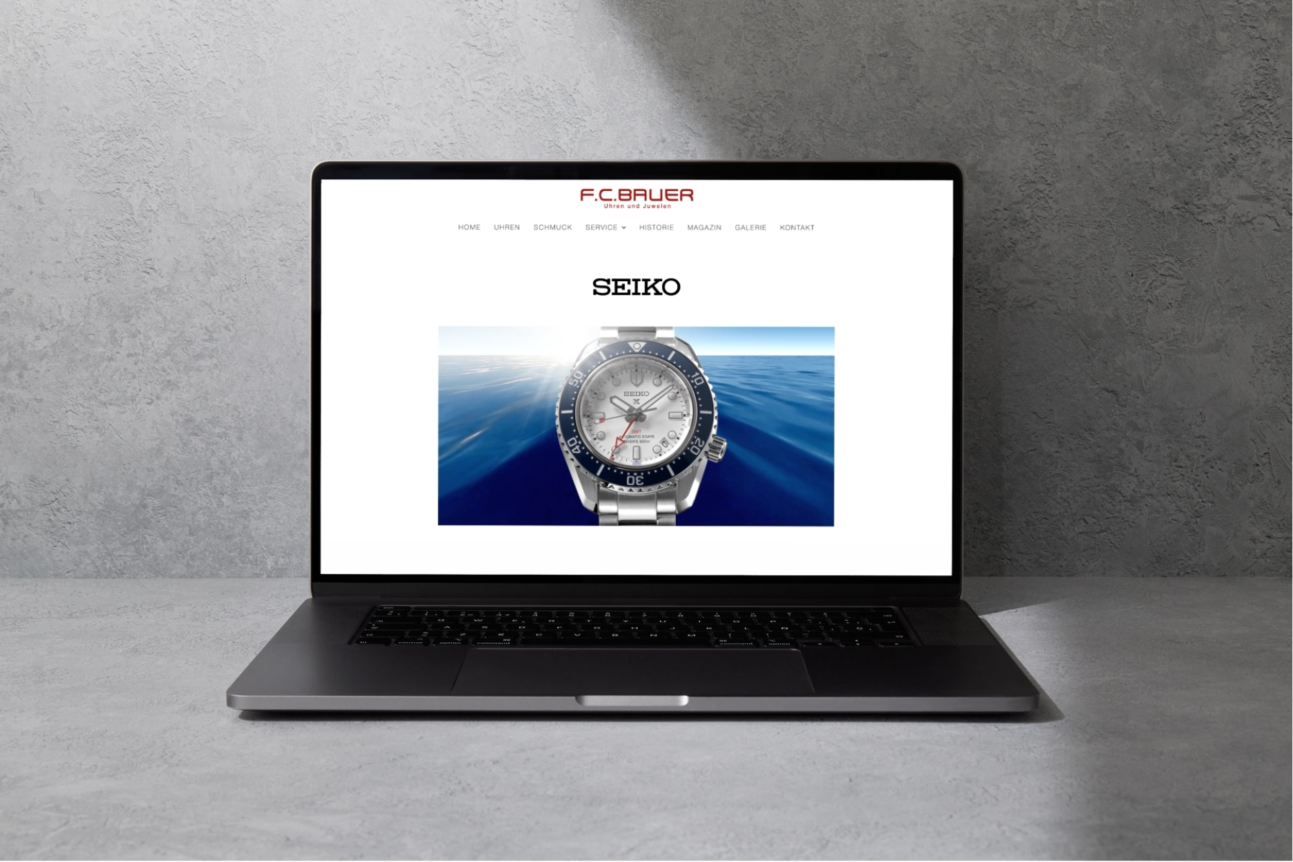 Mehrere Händler-Websites mit zentral gepflegter Seiko Markenpräsenz, aktuellen Neuheiten und Kampagnen.