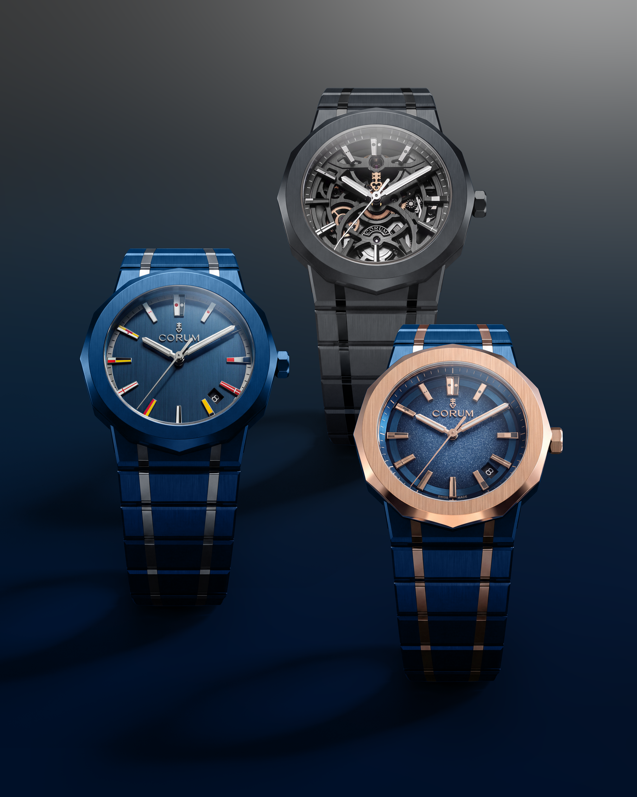 Die drei neuen Corum Admiral Ceramic Modelle