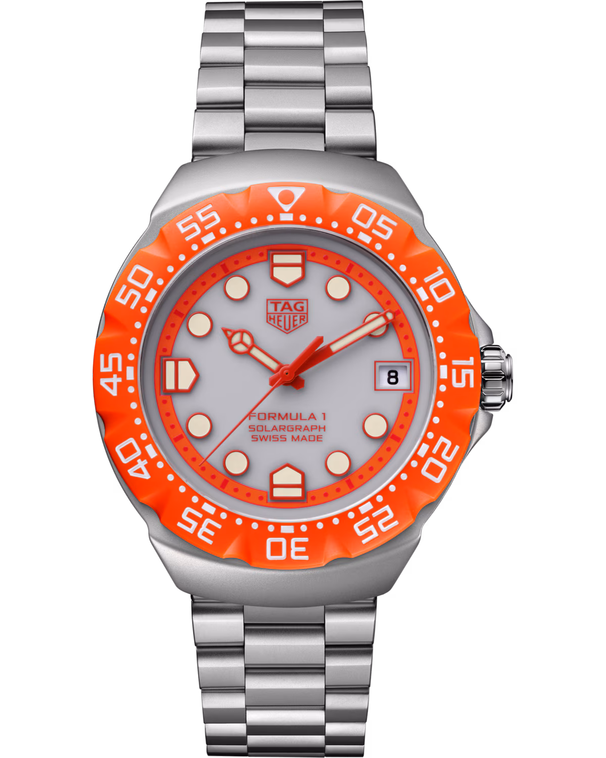 TAG Heuer Formula 1 Solargraph WBY111L.BA0042 with a stainless steel bracelet