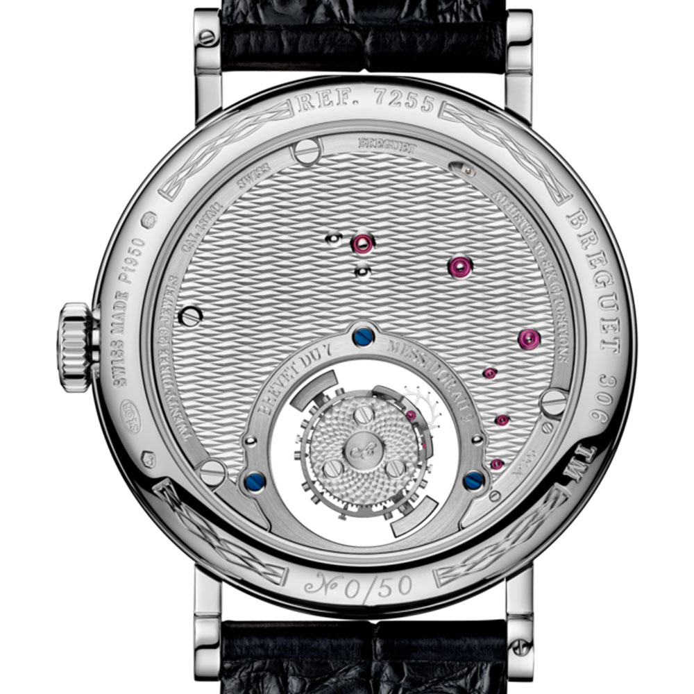 Classique Tourbillon Sidéral 7255 von Breguet, Rückseite