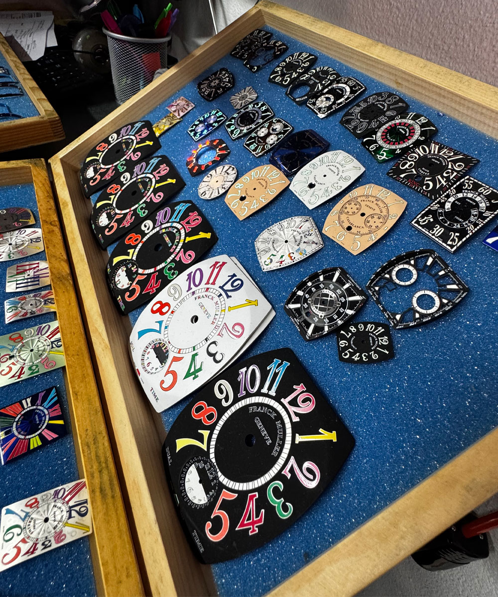 Zifferblattfertigung bei Franck Muller