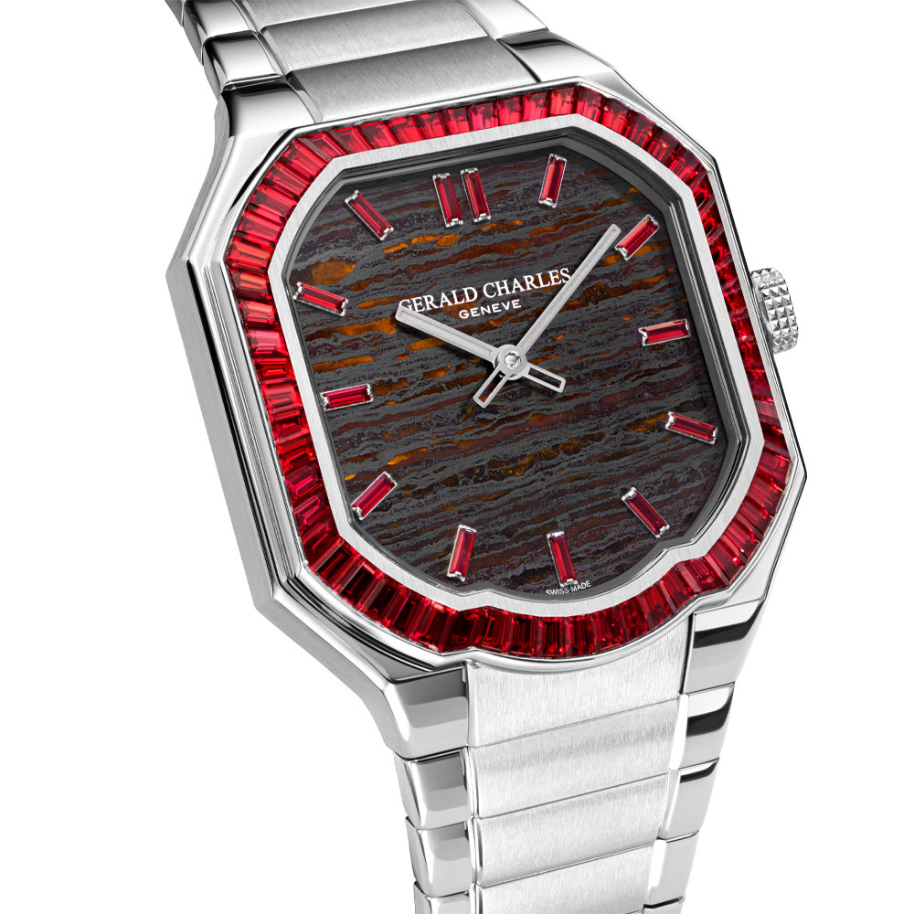 Gerald Charles Masterlink Gem Set Stone Dial