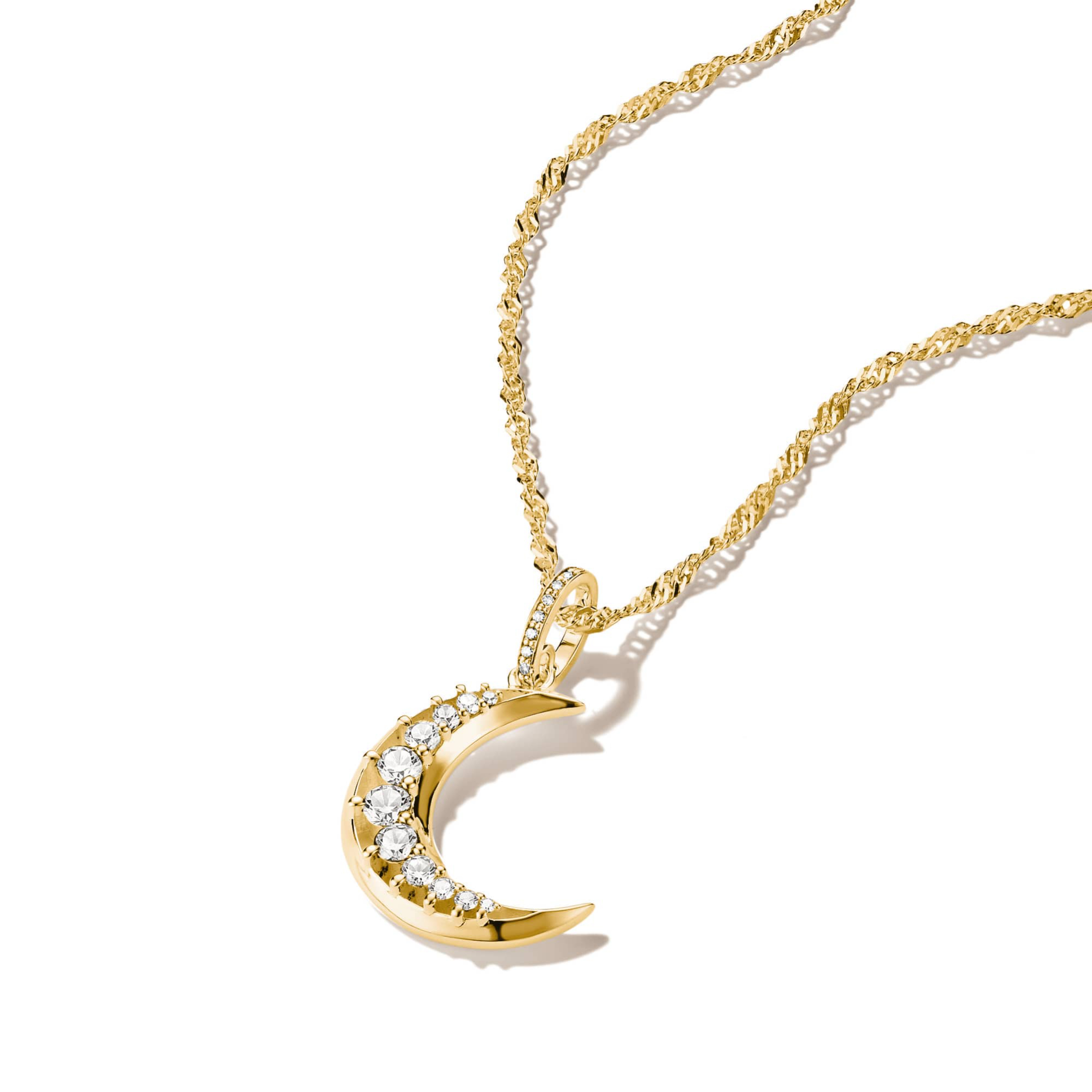 Thomas Sabo Midnight Sky Pendant with Moon and Star Motif
