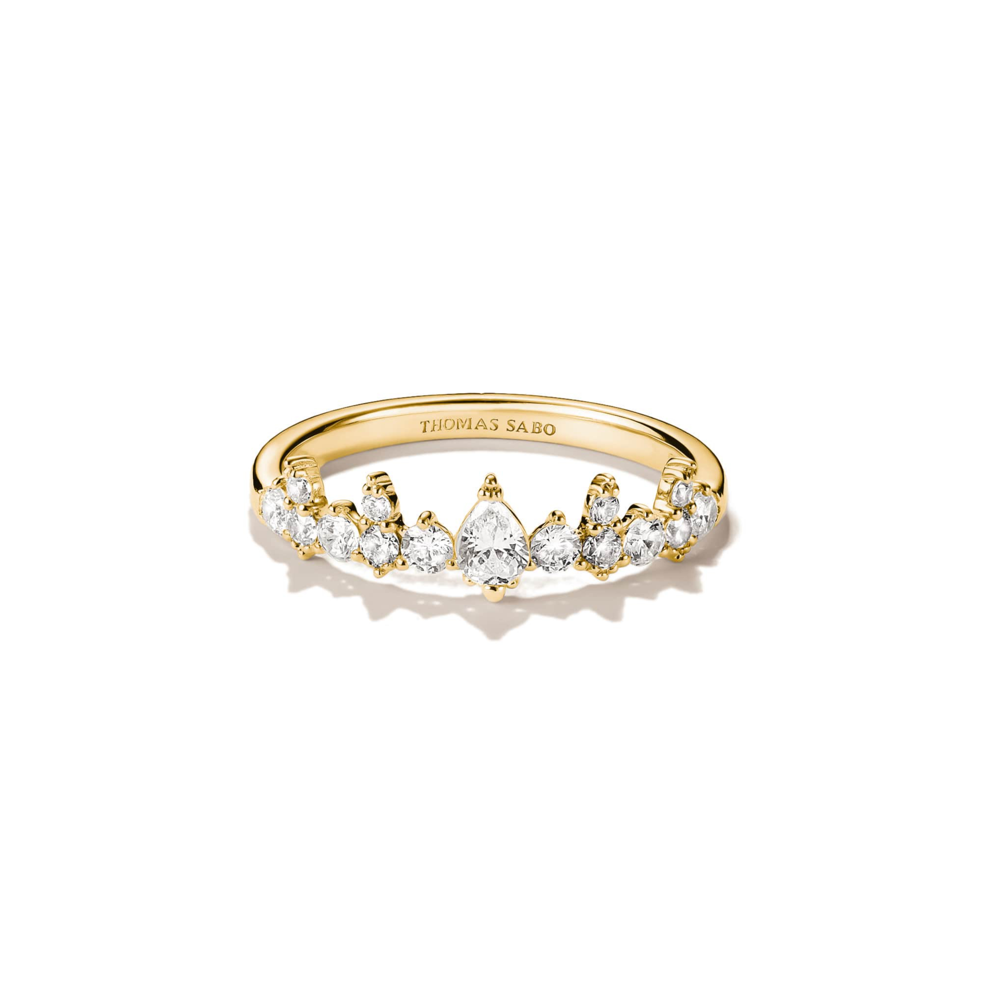 Thomas Sabo Midnight Sky Ring in 925 sterling silver with blue nanocrystals
