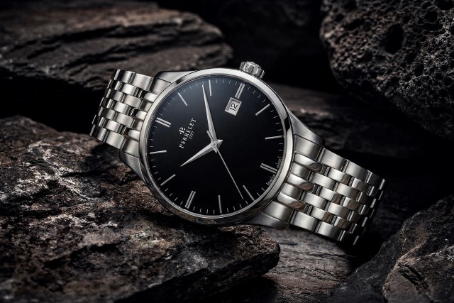 Perrelet Weekend with a black onyx dial