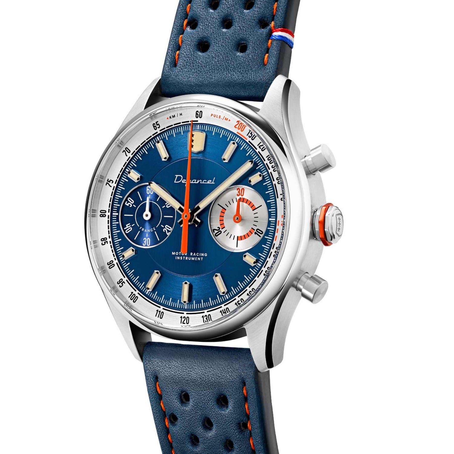 Depancel Allure Manual Chronograph 39 mm with a blue dial