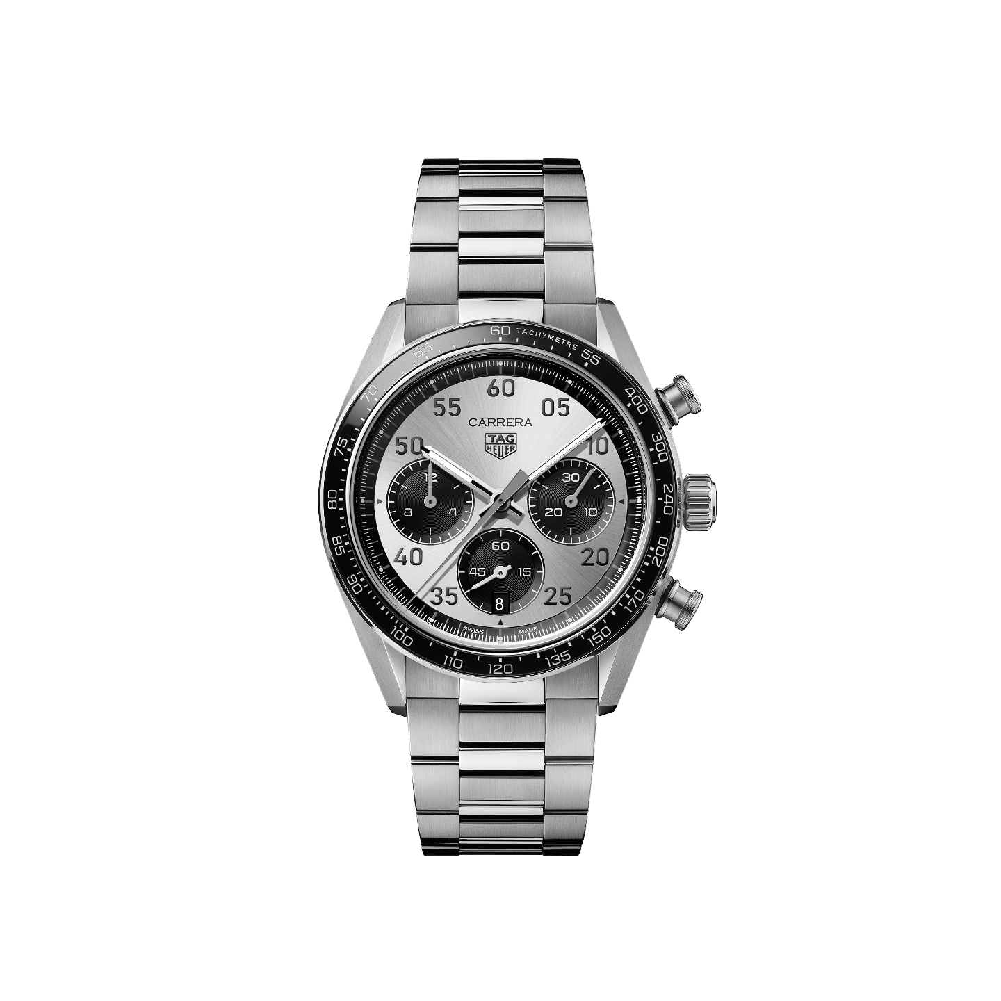 TAG Heuer Carrera Chronograph Sport with a silver-colored "panda" dial, reference CDB2113.BA0054