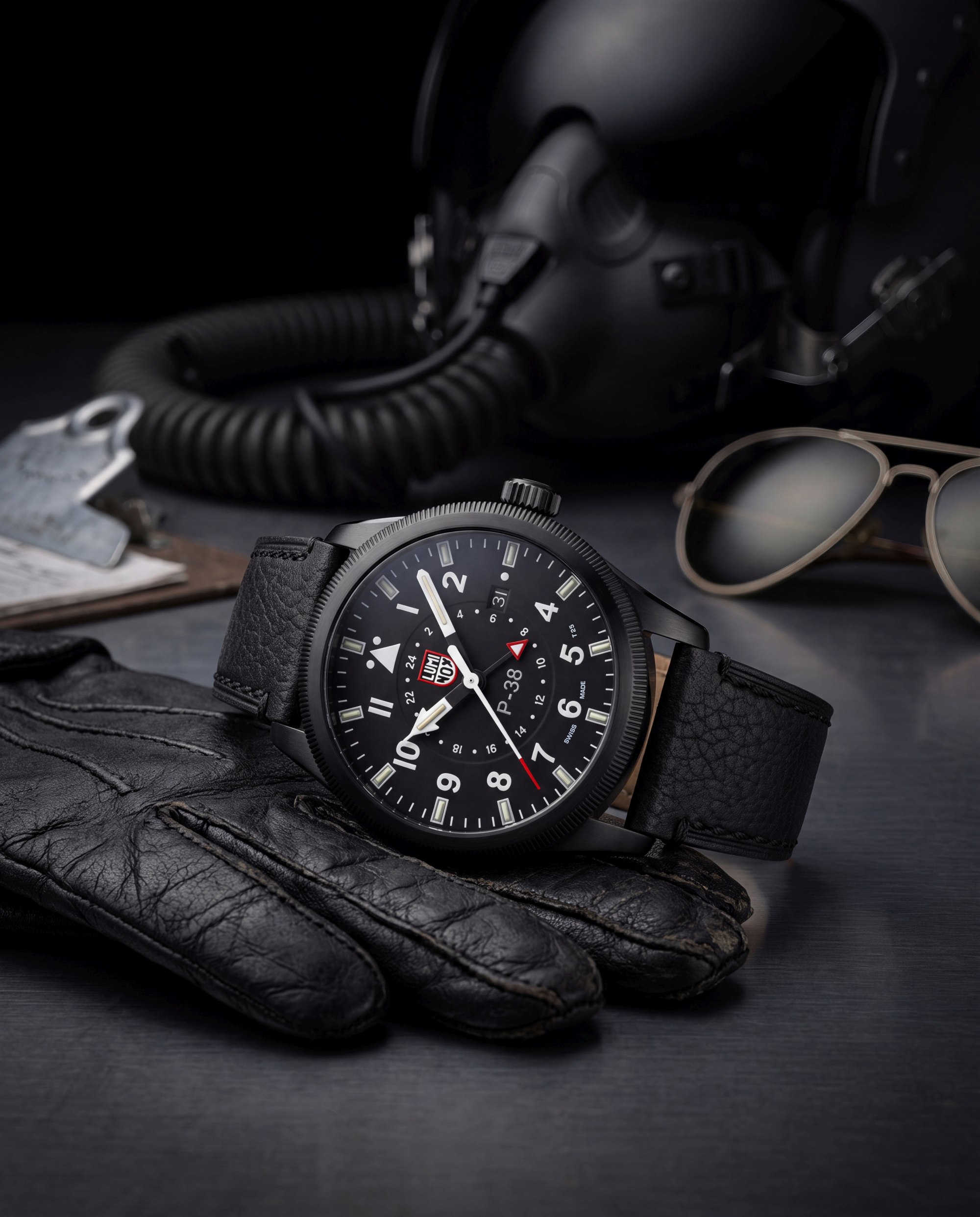 Luminox P-38 Lightning Open Skies Blue mit blauem Zifferblatt