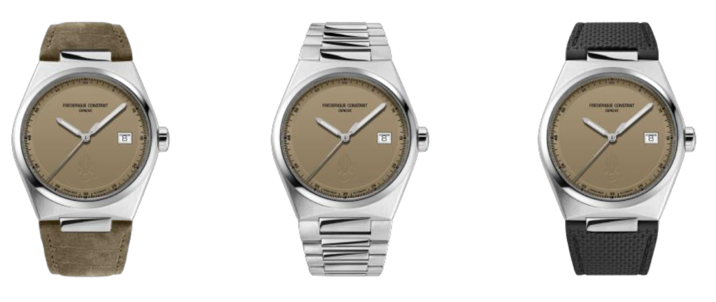 Highlife Automatic with leather, steel, and rubber straps
