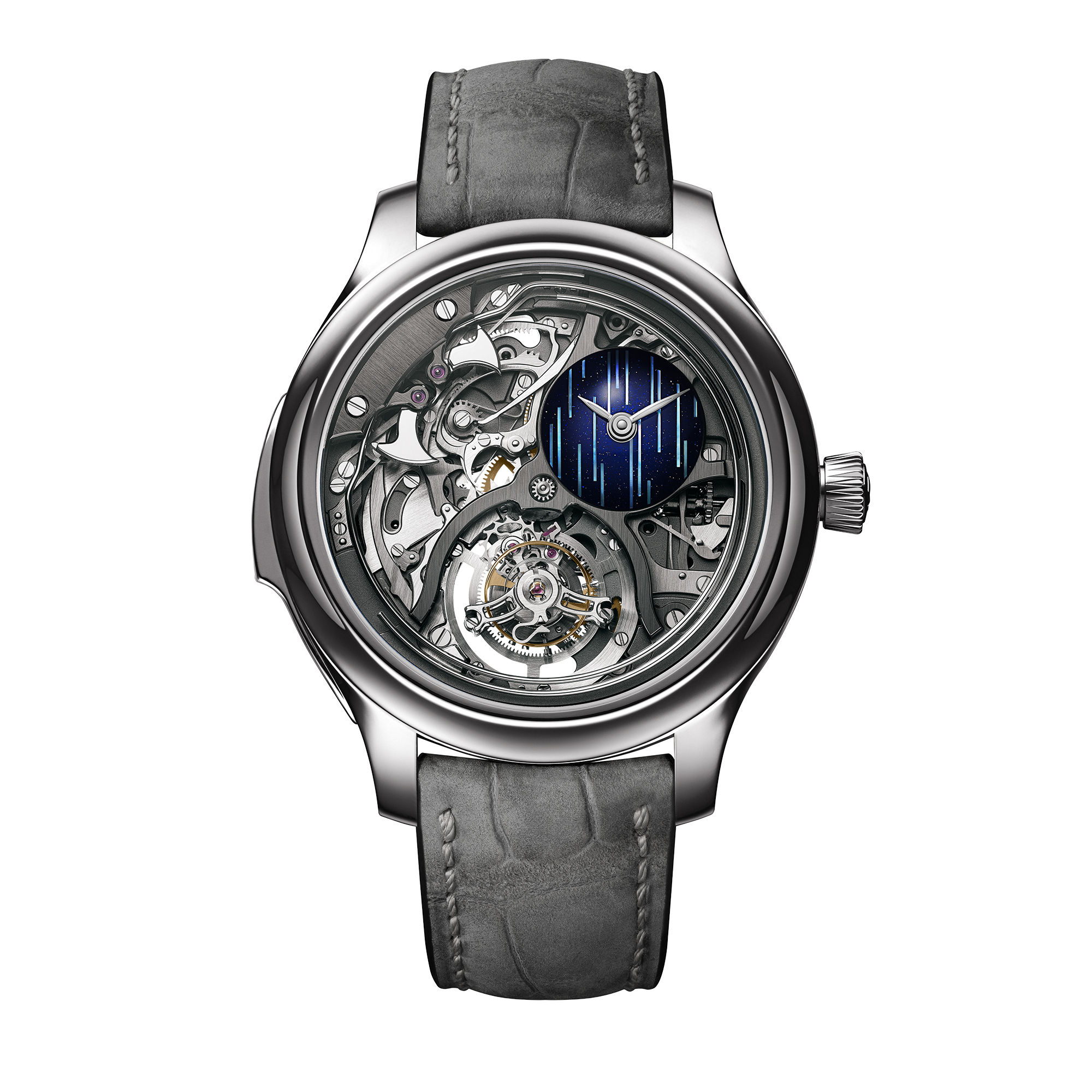 H. Moser & Cie. Endeavour Minute Repeater Cylindrical Tourbillon Skeleton Cosmic Rain – a watch nominated for the GPHG 2026