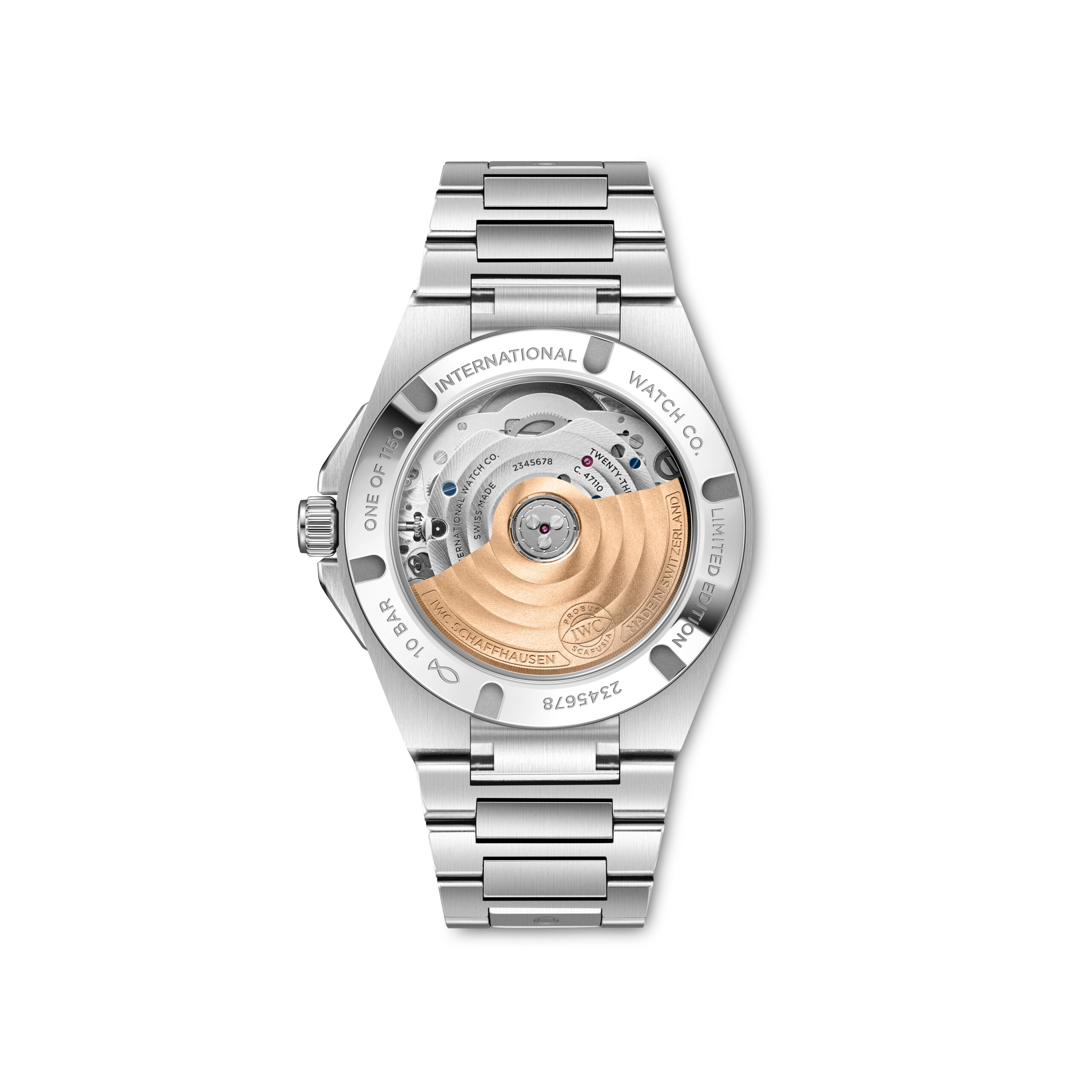 Saphirglasboden der IWC Ingenieur Automatic 35 50th Anniversary