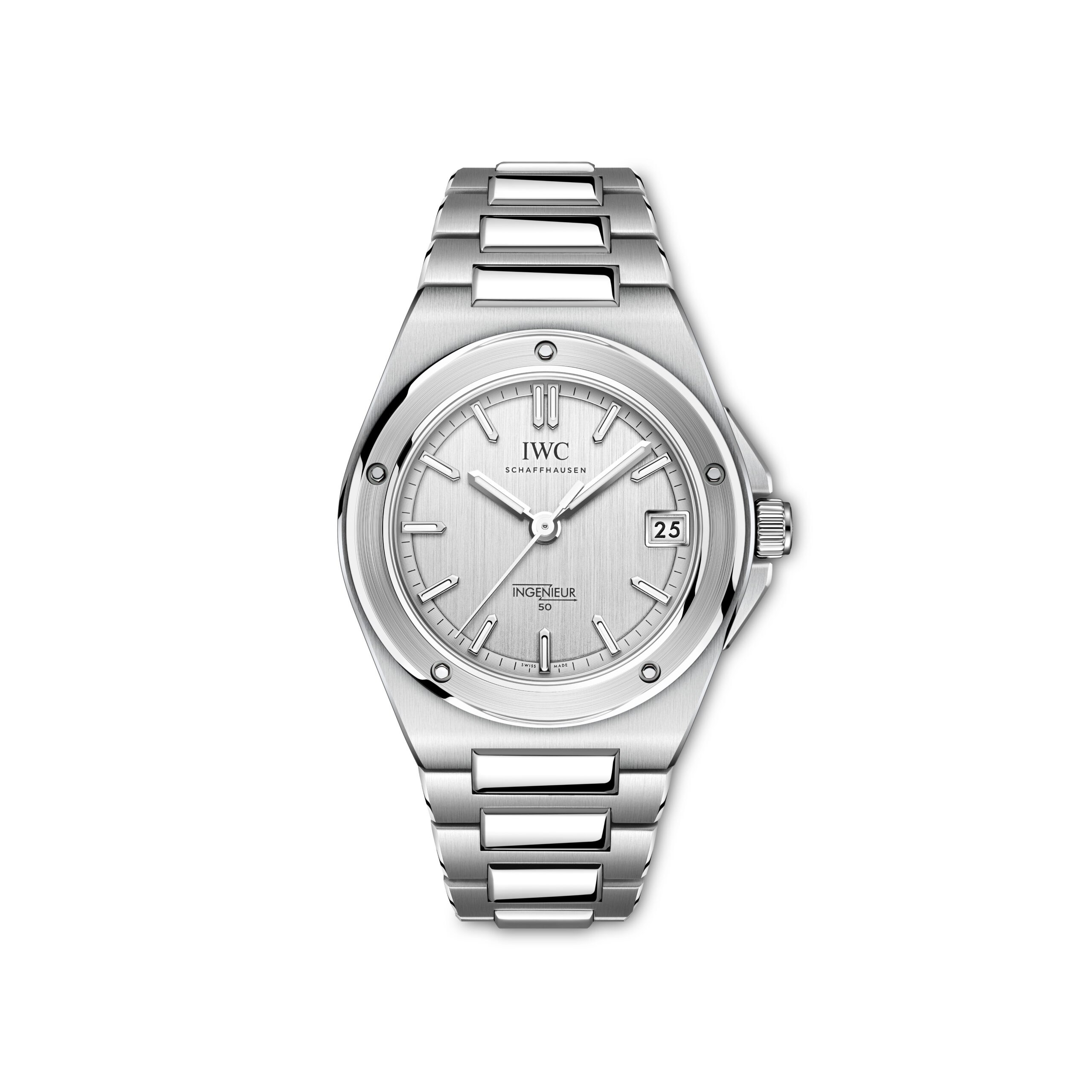 IWC Ingenieur Automatic 35 50th Anniversary mit argentéfarbenem Zifferblatt