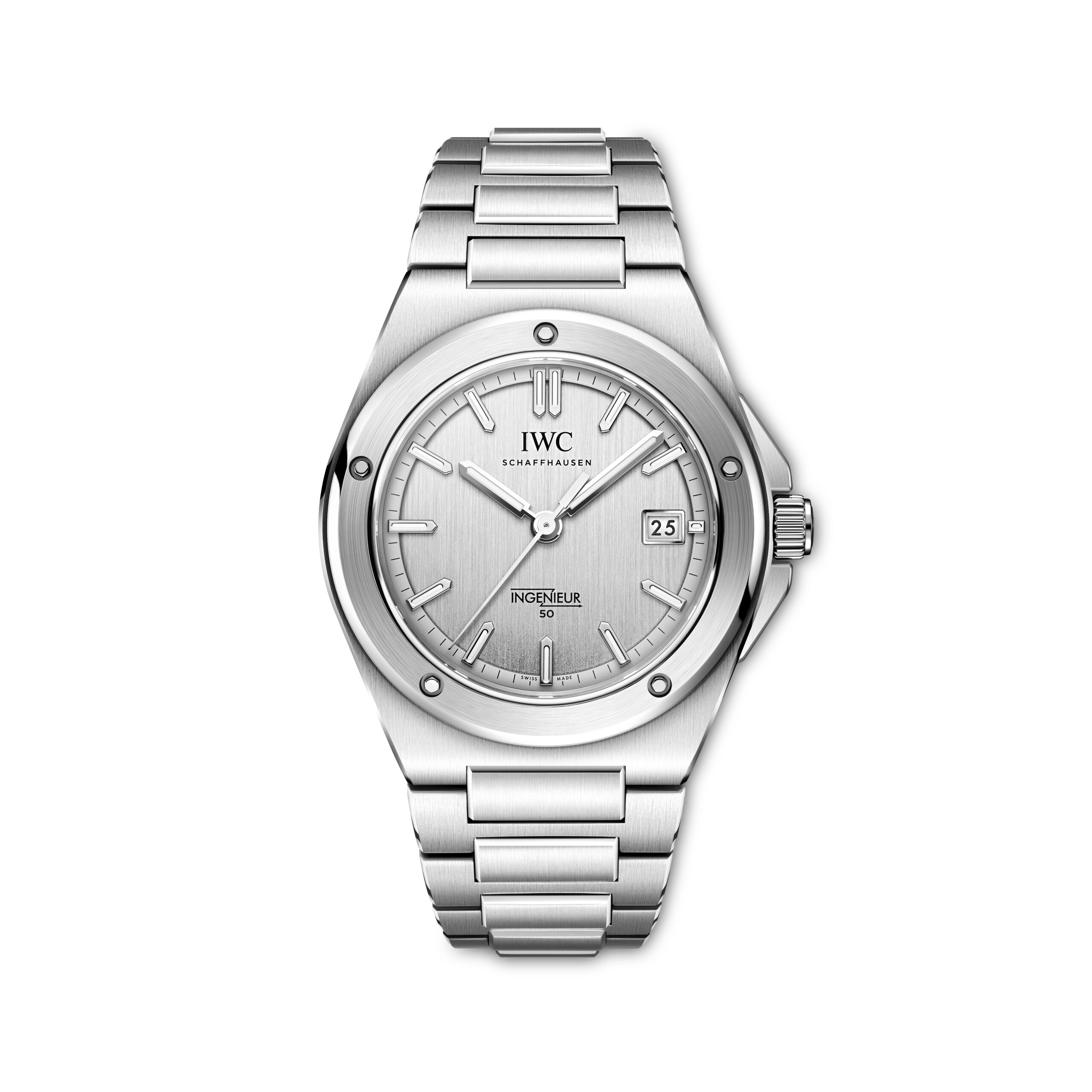 IWC Ingenieur Automatic 40 50th Anniversary mit argentéfarbenem Zifferblatt