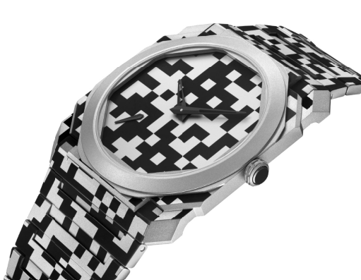 Bvlgari Octo Finissimo Dazzle with a laser-engraved titanium surface