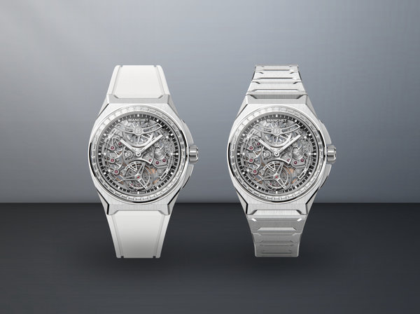 Bianchet Rotondo UltraFino Diamond mit weißem Kautschukband