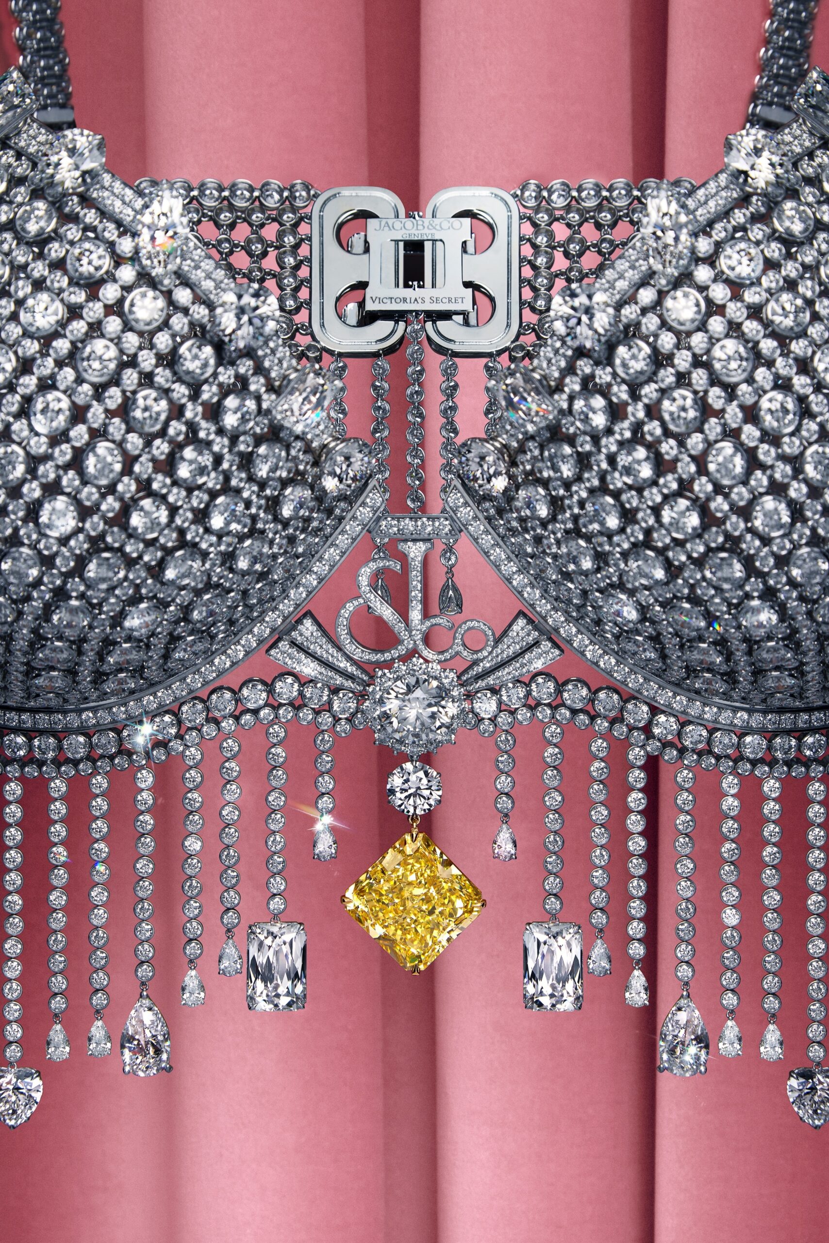 Fantasy Bra mit gelbem zentralem Diamanten
