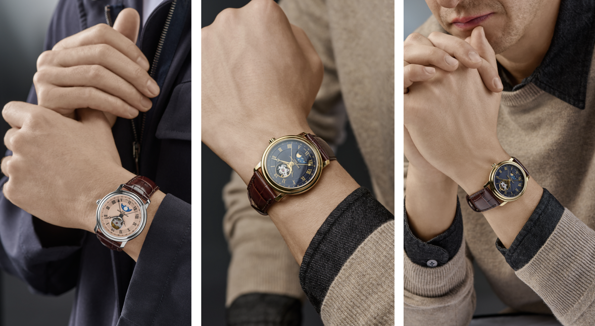 Frédérique Constant Classics Heart Beat Moonphase Date on the Wrist