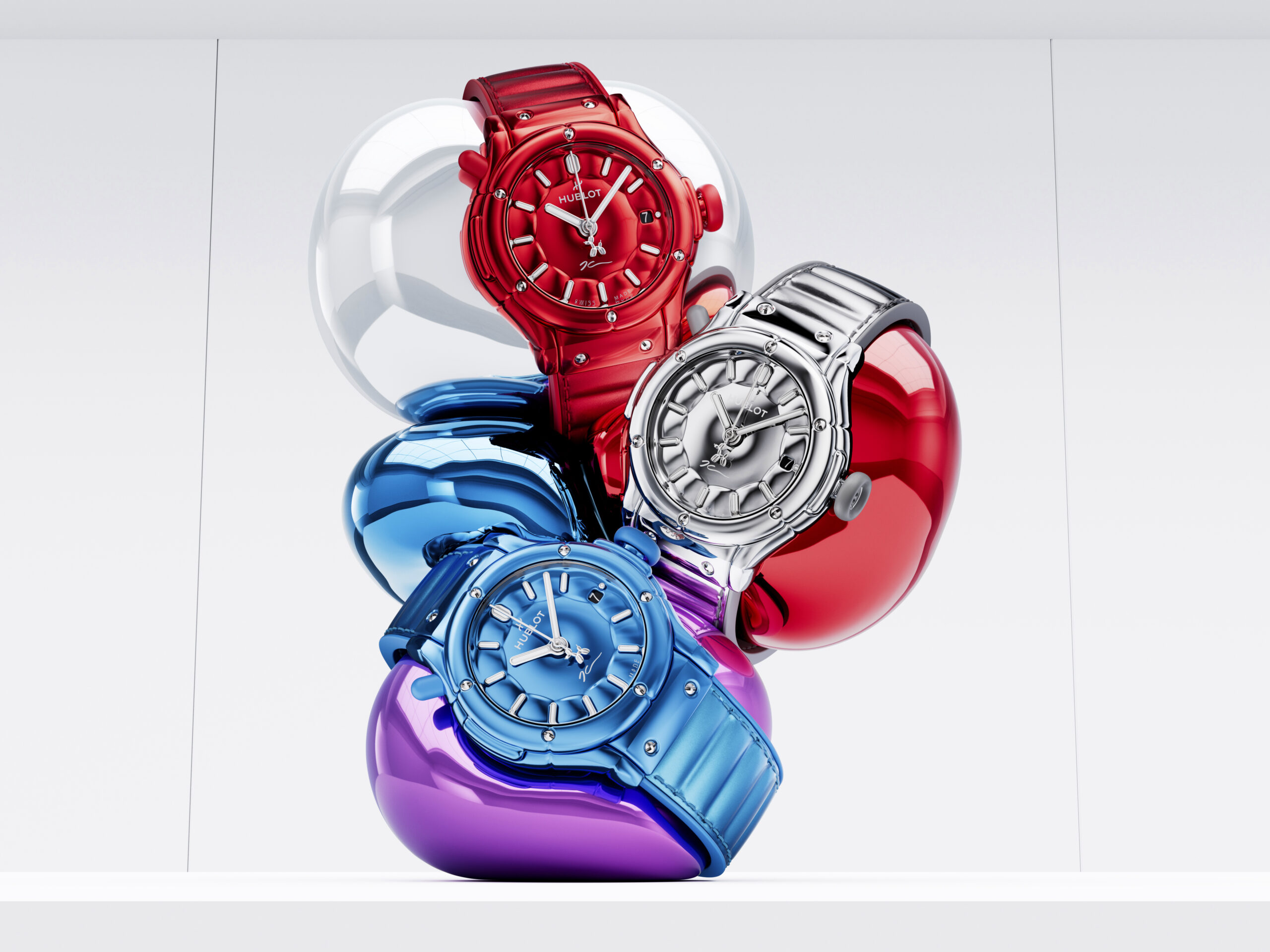 Hublot Classic Fusion Balloon Dog – Red, Blue, and Silver