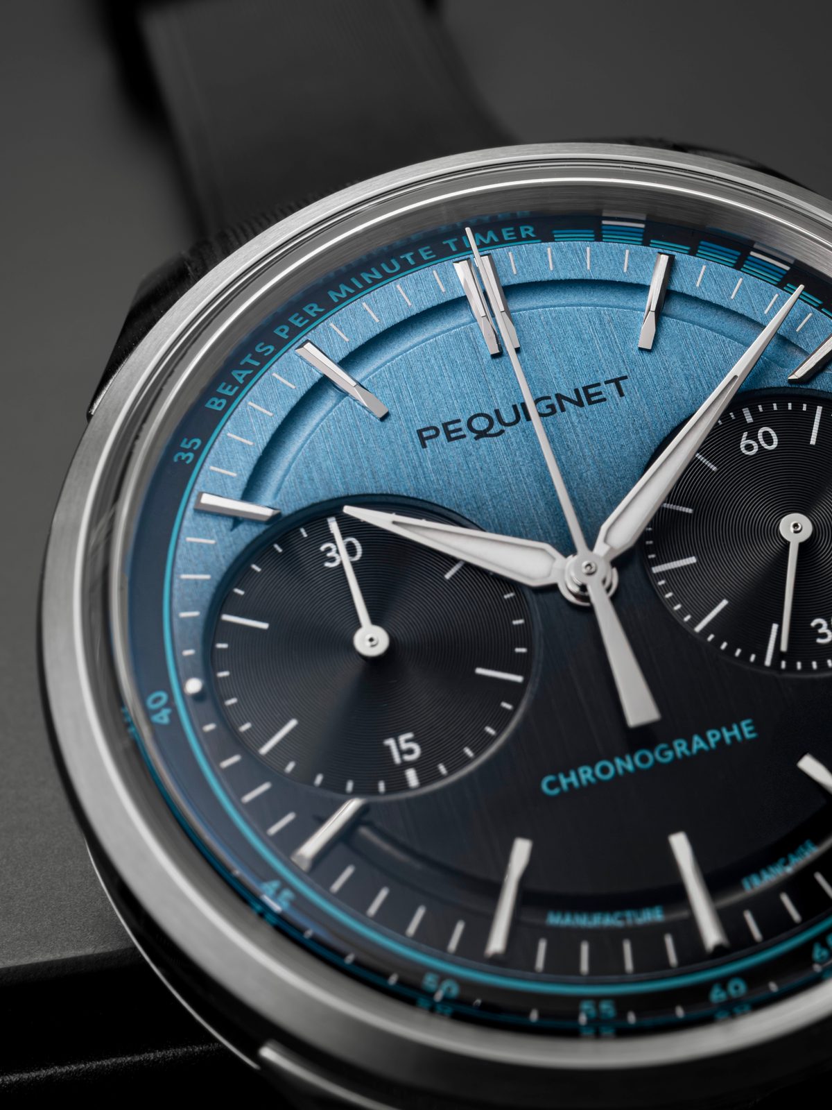BPM scale and blue dial by Pequignet