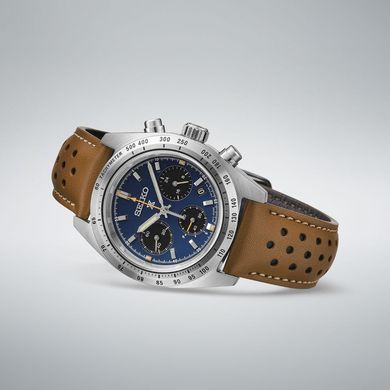 Seiko Speedtimer Solar Chronograph HBJ008P1 with a blue dial