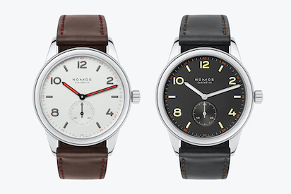 NOMOS Club 38 und Club 38 Ruthenium